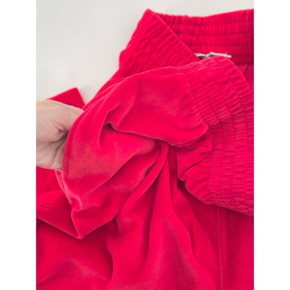 Vtg Nordstrom Active Sports Red Velour W/Pocket Straight Leg Pants XL - Picture 7 of 12